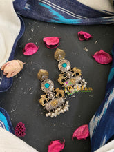 Dual Tone-Copper and Silver Dangler-S382